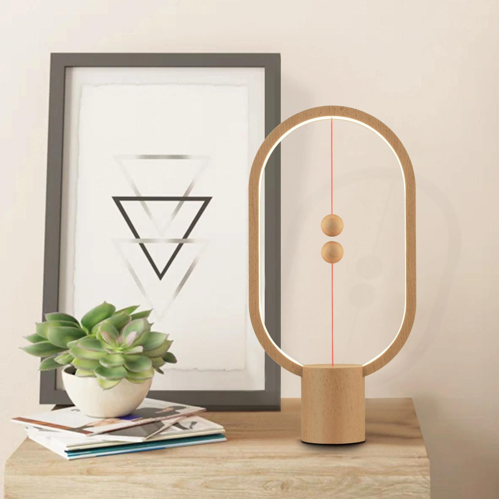 LAMPE HENGPRO COULEUR BOIS GRANDE TAILLE