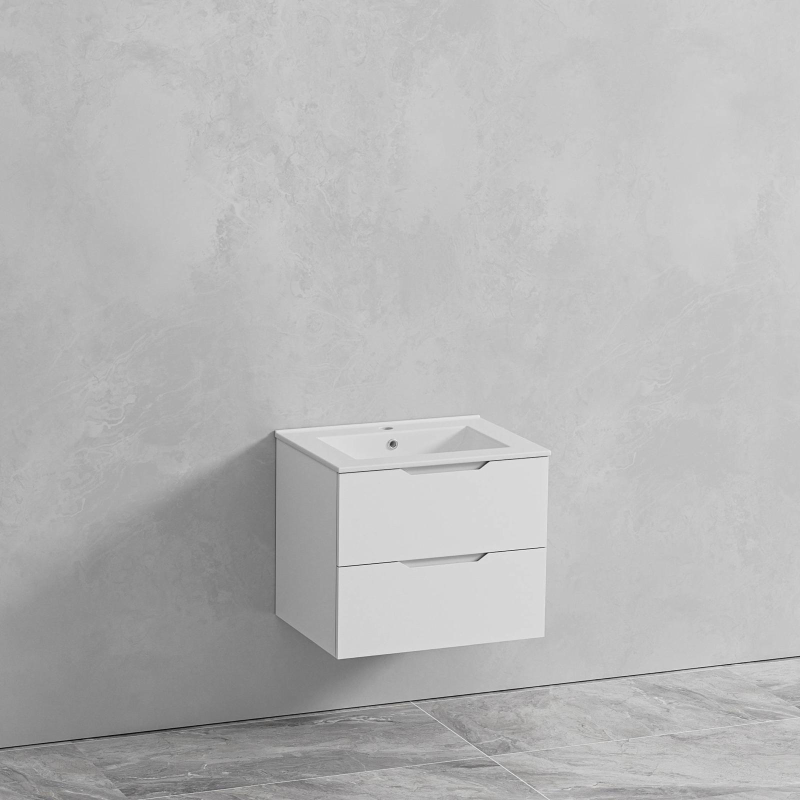 MEUBLE SIMPLE VASQUE BLANC 60CM