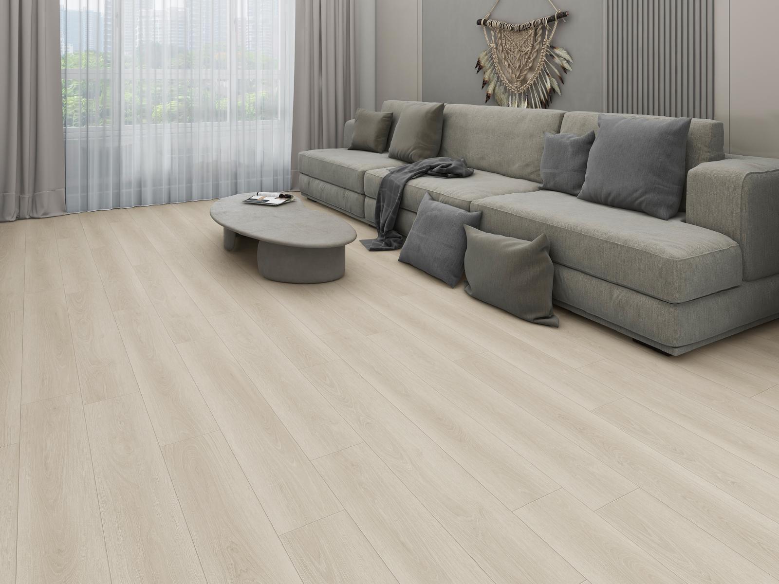 LAME PVC CLIPSABLE BOIS BLANCHI (5,5mm d'épaisseur) sous-couche intégrée, garantie 20ans
