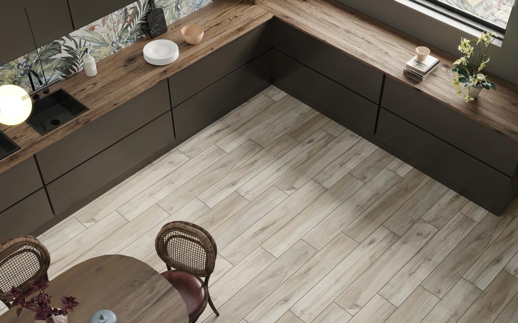 CARRELAGE IMITATION BOIS MAT ASTON SILVER 120X20