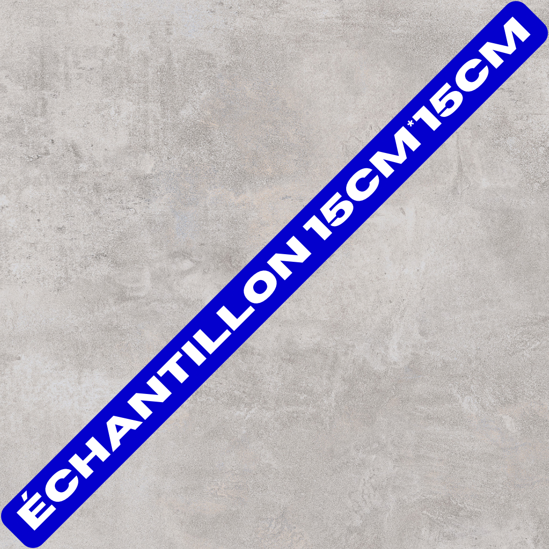 Echantillon carrelage ORION BIANCO gris clair mat effet béton 15cm*15cm