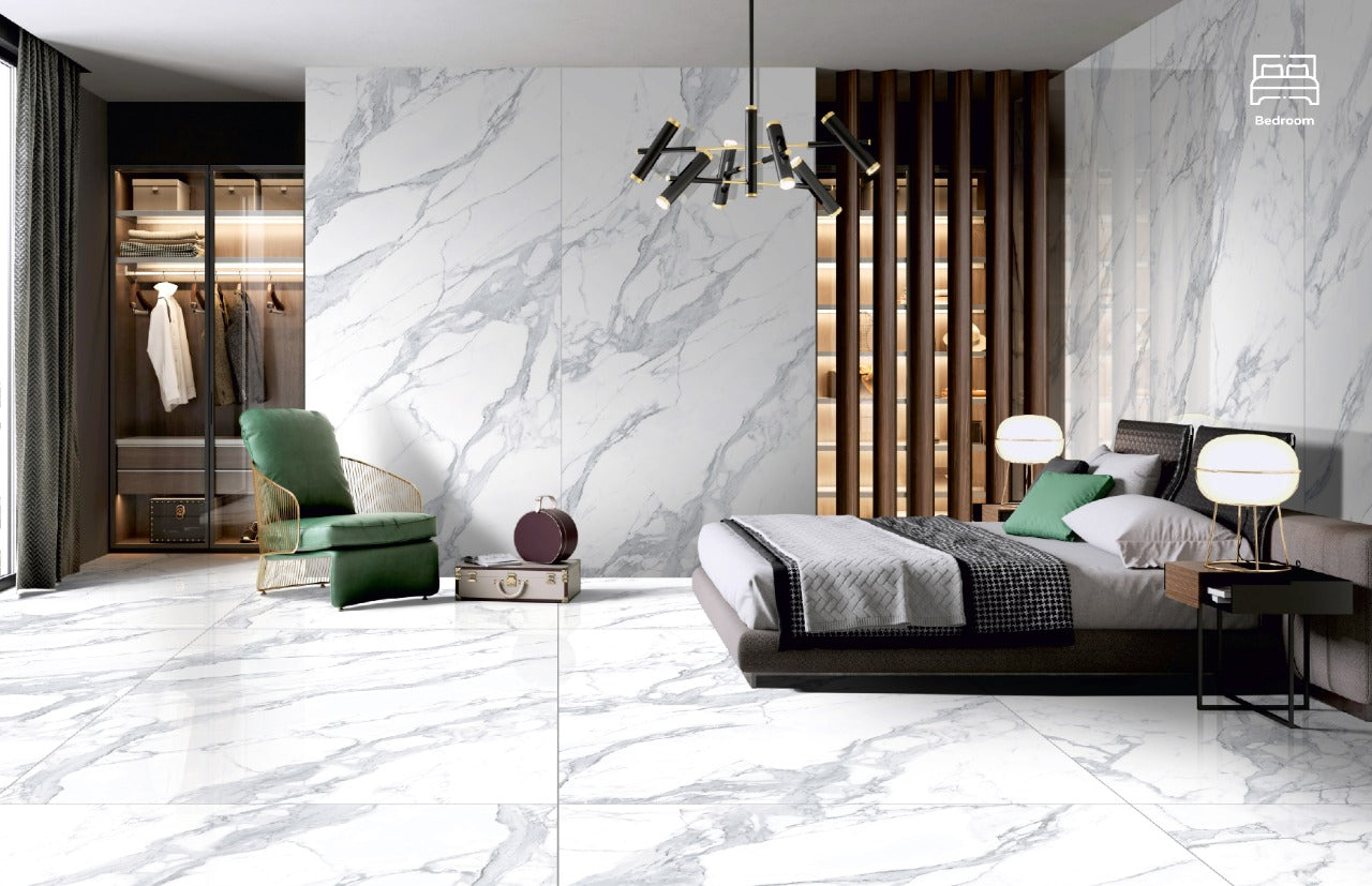 Plinthe 8*120cm CALACATTA BRILLANT