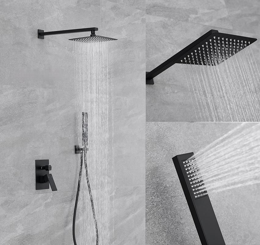 COLONNE DE DOUCHE ENCASTRABLE NOIR MAT