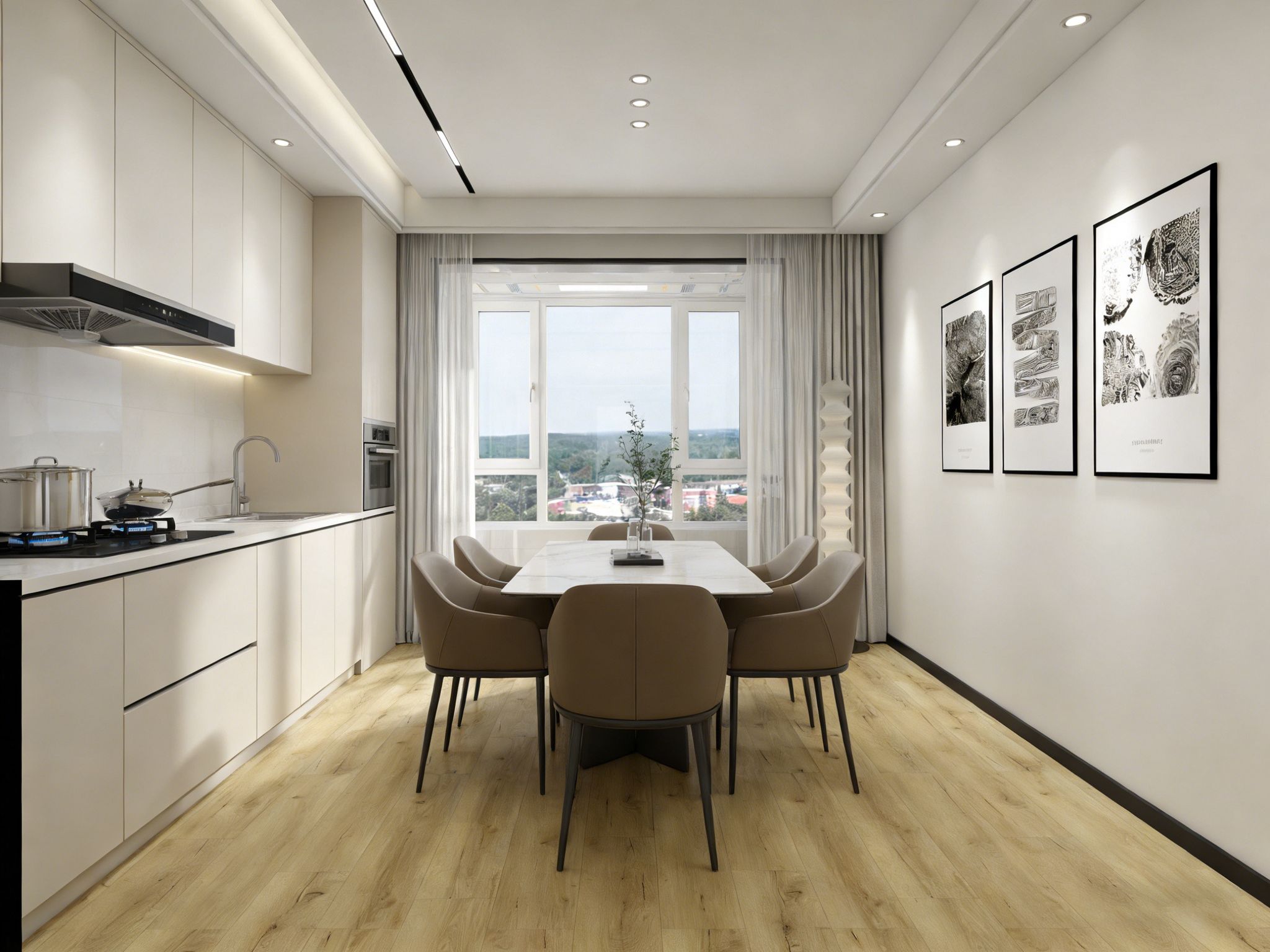 PARQUET STRATIFIE CHENE CLAIR VEINE NOIR 8MM AC5