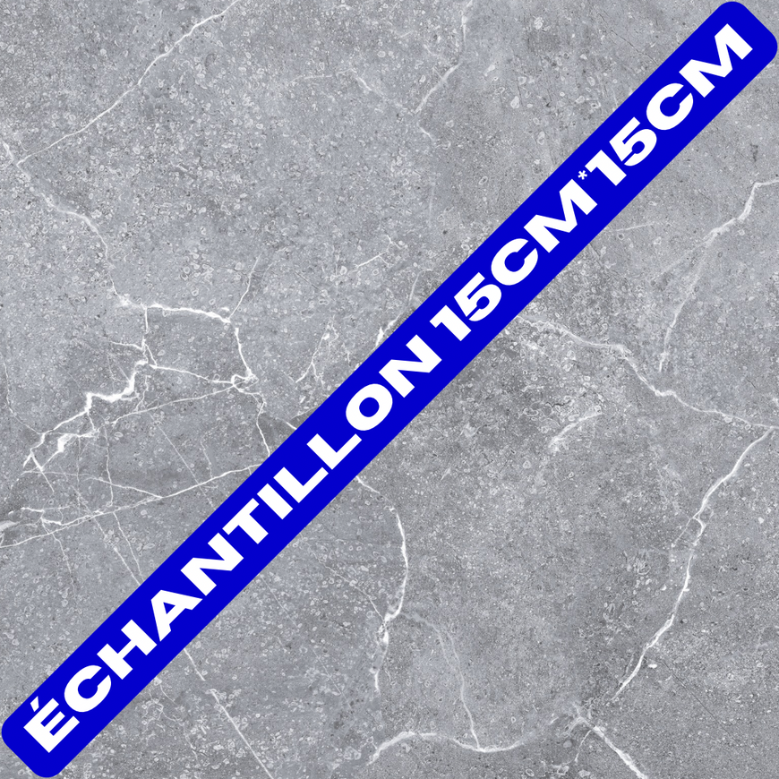 Echantillon carrelage Tunisia Grey gris clair 15cm*15cm