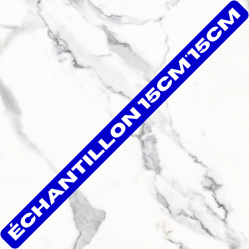 Echantillon carrelage VOLKAS effet marbre mat 15cm*15cm