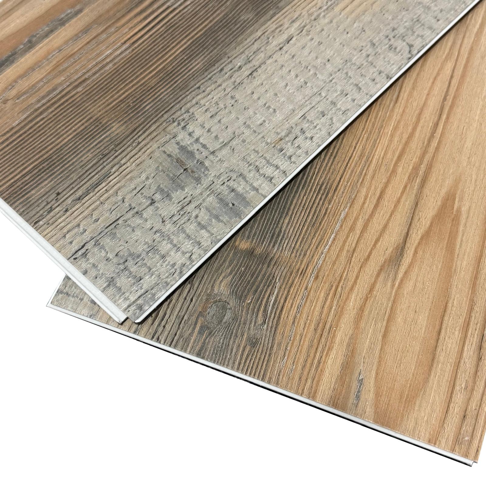 LAME PVC CLIPSABLE ASPECT BOIS PIN VIEILLI (5,5MM D'EPAISSEUR) SOUS-COUCHE INTEGREE, GARANTIE 20 ANS