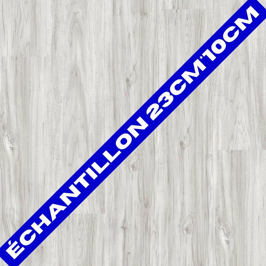 ECHANTILLON LAME PVC BOIS GRIS CLAIR 23cm*10cm*5,5mm
