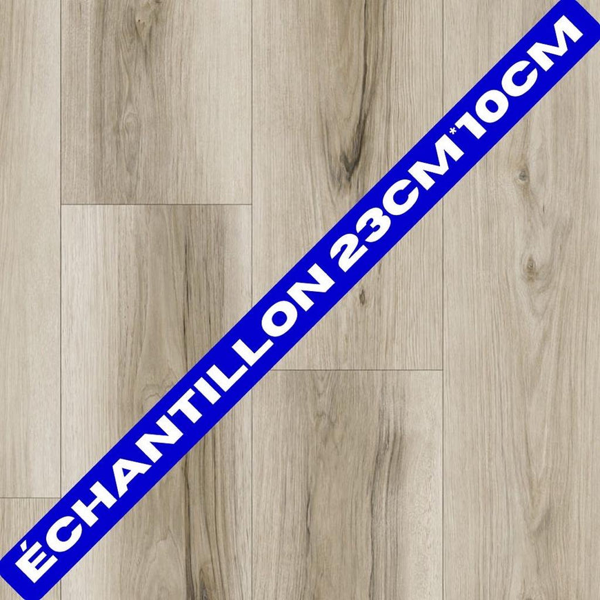 ECHANTILLON LAME PVC BOIS CLAIR NUANCE 23cm*10cm*5,5mm
